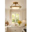Collier Semi-Flush Mount Ceiling Light - Heritage Brass-122266309-24611118-24611120