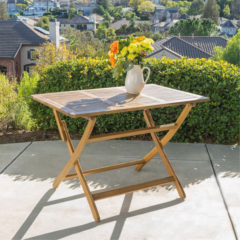 Table pliable Positano 43,5 po, Naturel