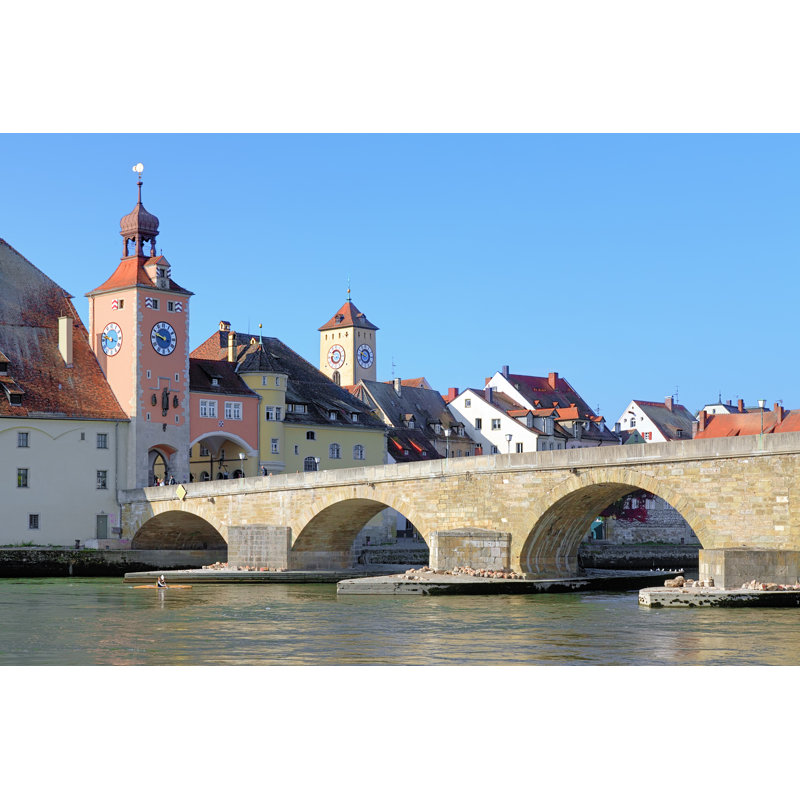 Stone Bridge - Wrapped Canvas Print, 30cm H x 46cm W