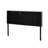 Contemporary King/ King Sized Headboard: Waffle, Piped Edges, Adjustable 48.5 - 53 In, Charcoal Grey Fabric Bed Accessory Waffle Pattern, Trim,-1812611652