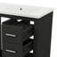 Ensemble de meuble-lavabo de 30 po avec lavabo en céramique, 3 tiroirs et portes à fermeture en douceur inclus-1152475738-1152475740