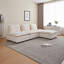 Armless Accent Chair with Ottoman-130349091