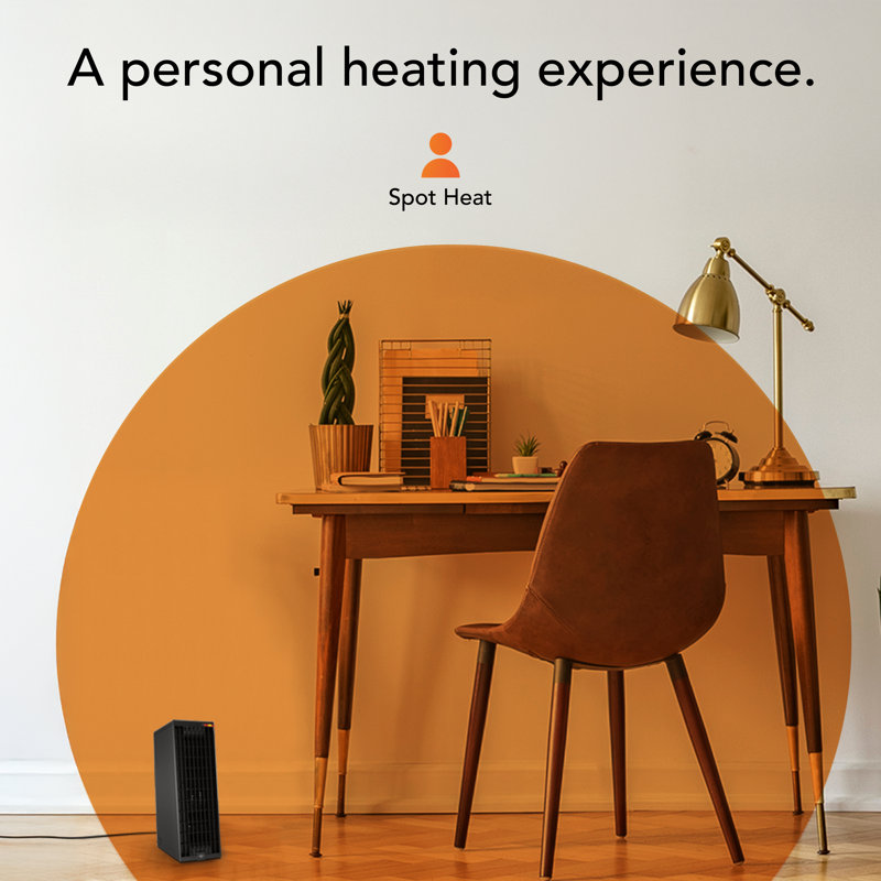 Rise 12h Tower Heater In Black