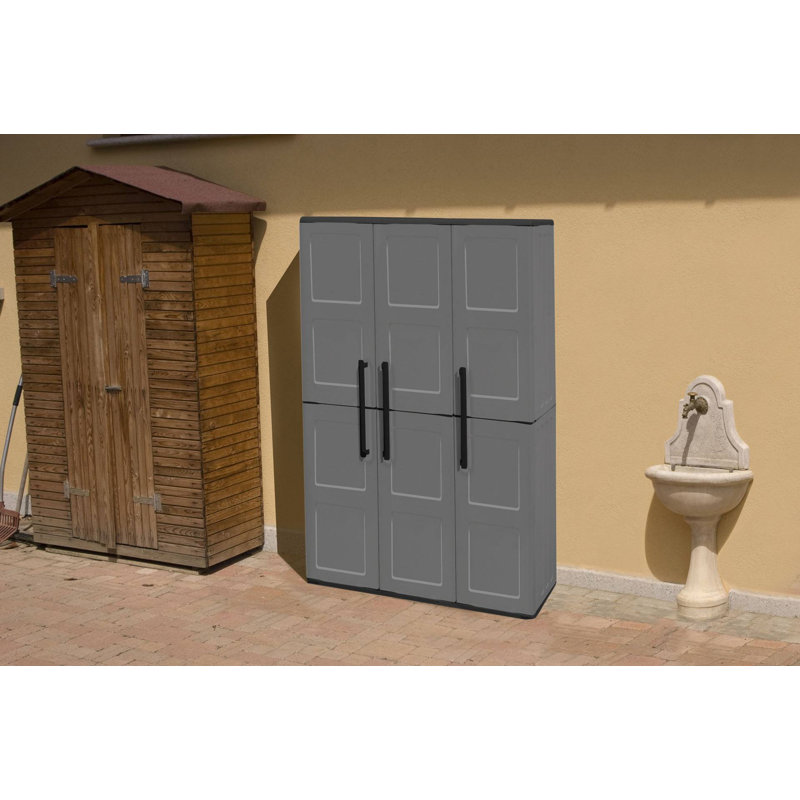 Plastic 3 -Door Accent Cabinet