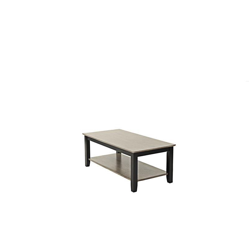 Coffee Table With Open Storage Shelf