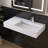 36'' Wall Mounted Bathroom Sink Solid Surface Vessel Bathroom Sink With Faucet Hole