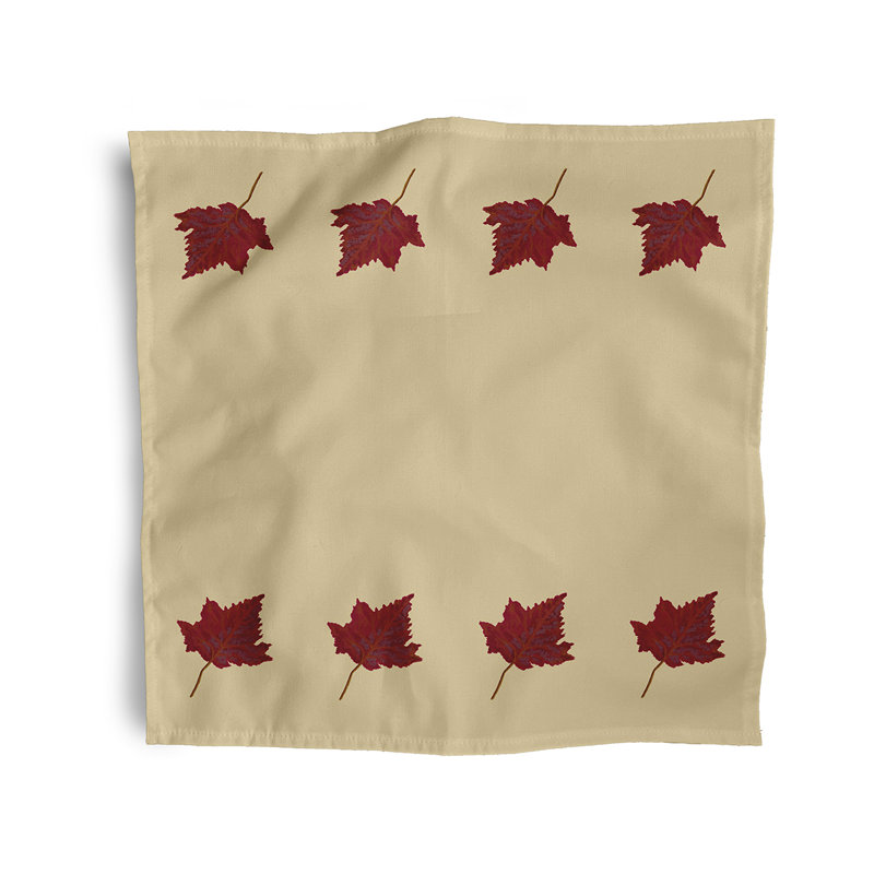 Clairann Li'l Leaf Napkins, Yellow