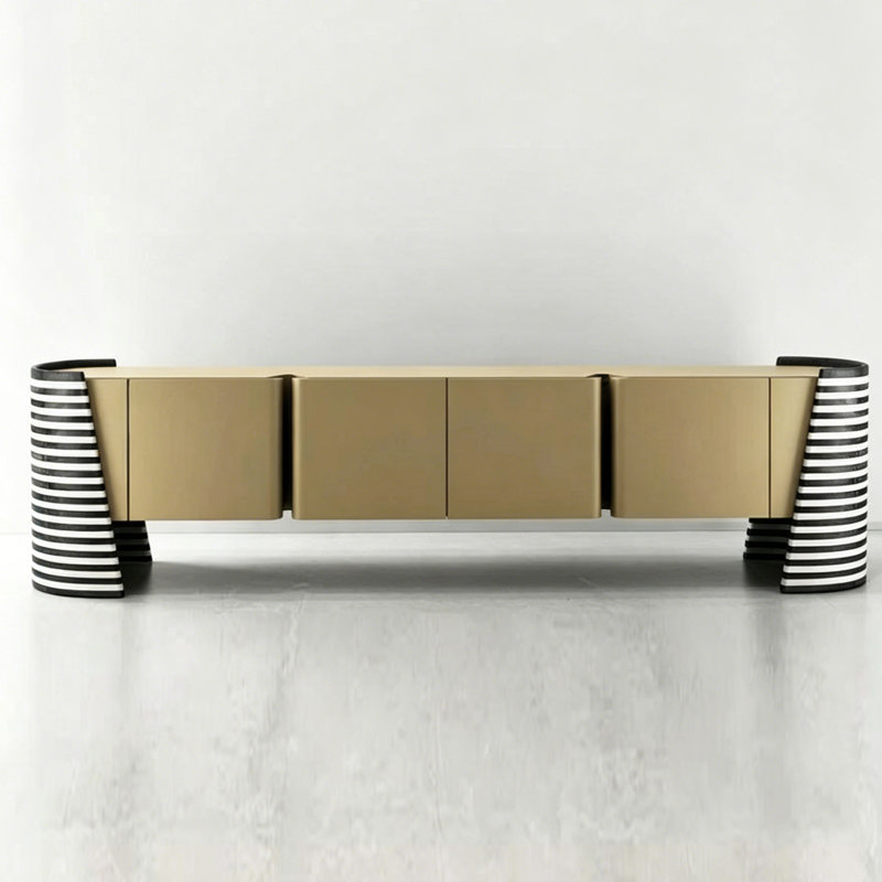 Meuble télé de style moderne et luxueux, Champagne