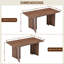 Table de salle à manger rectangulaire en bois Amiin 70 po avec 6 chaises Parsons rembourrées Criselle à dossier solide-1004774169-1004774171-1004774172