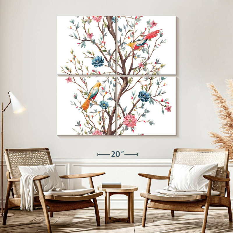 Brampt Birds On Tree, 57" H x 57" W