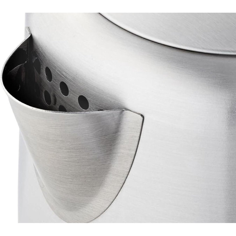 Black And Silver Stainless Steel Electric Kettle, 1.1 Quart Capacity + 1500 Watts High Power, Rapid Boiling, Automatic Power-Off, BPA-Free, Suitable For Brewing Tea/Coffee, Safe Water Dispenser.