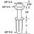 Bi-Fold Top Mount Pivot and Guide, 3/8 in. Pivot Cap, 3/8 in. Base