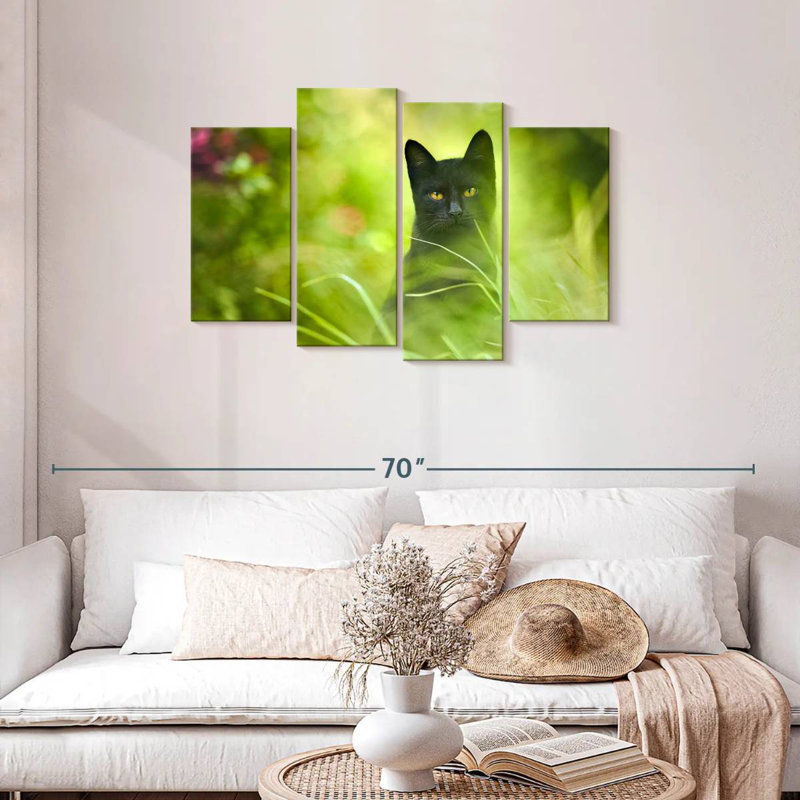 Chat noir sérieux