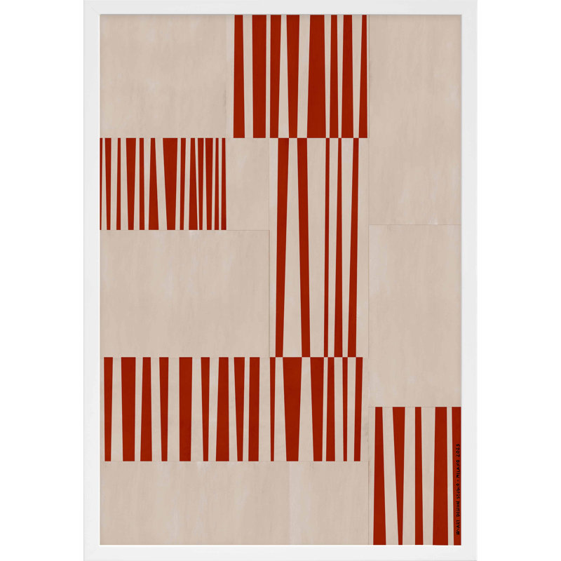 Abstract Assembly 3 Print by Romina Gadler, Black Canvas Framed, 50" H x 35" W