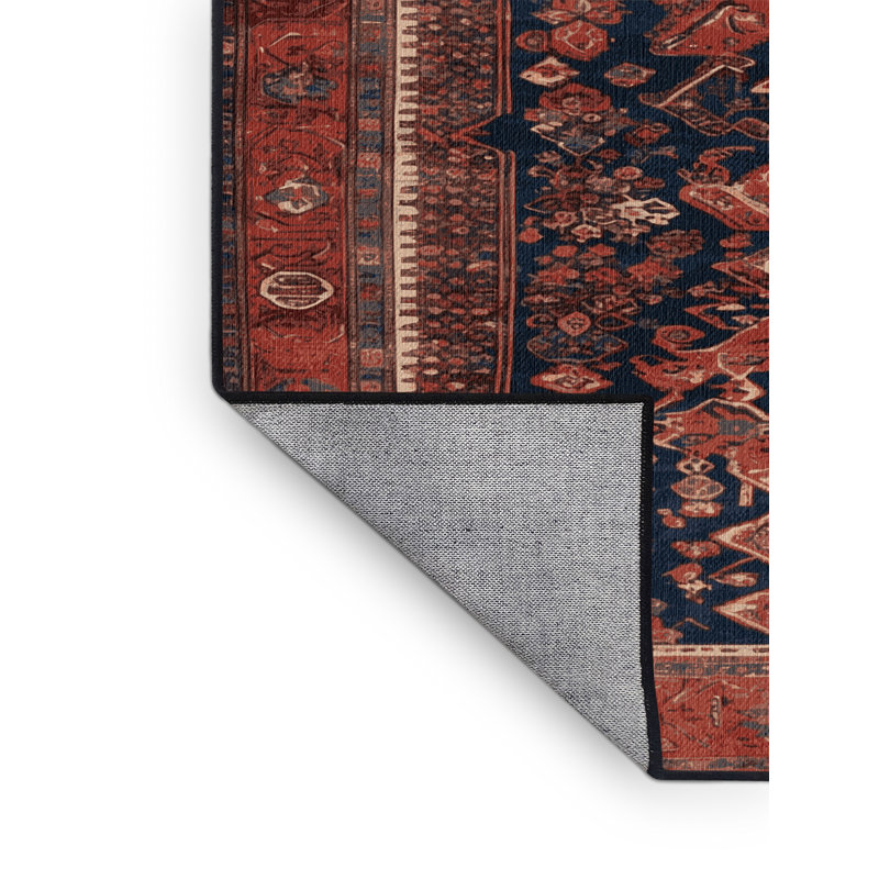 Tapis brun lavable à la machine, Carré 5 pi