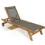 Woehler 198cm Long Reclining Teak Single Chaise