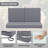 Outdoor Loveseat Cushion Set 48 X 24 Inch, Waterproof & 3-Year Fade Resistant Patio Furniture Cushions With Removable Cover-29493415