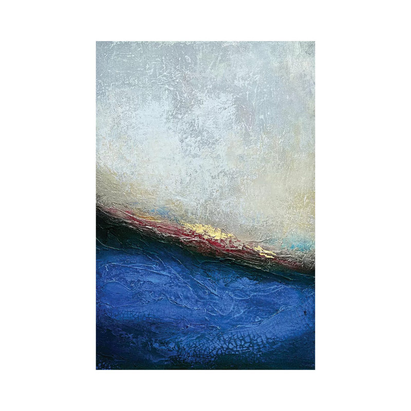 Slate Wave - Print on Canvas, Wrapped Canvas, 20.32 cm H x 30.48 cm W