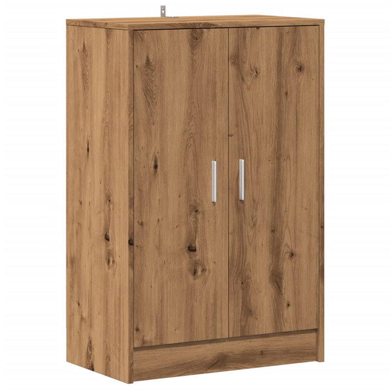 Shoe Storage Cabinet, Artisan Oak