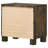 Rustic Golden Brown 2-Drawer Nightstand