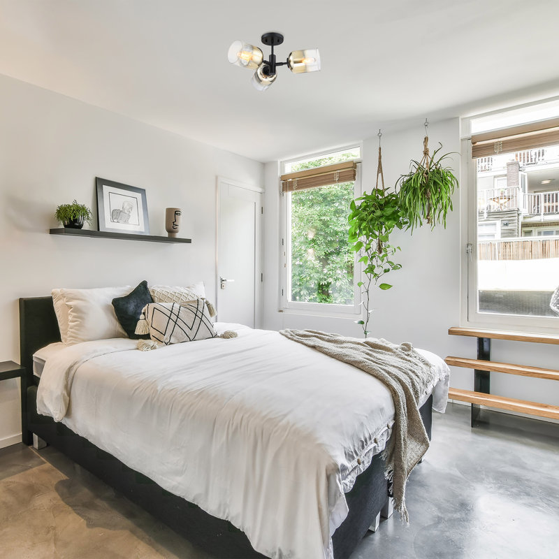 Bolinas Glass Semi Flush Mount