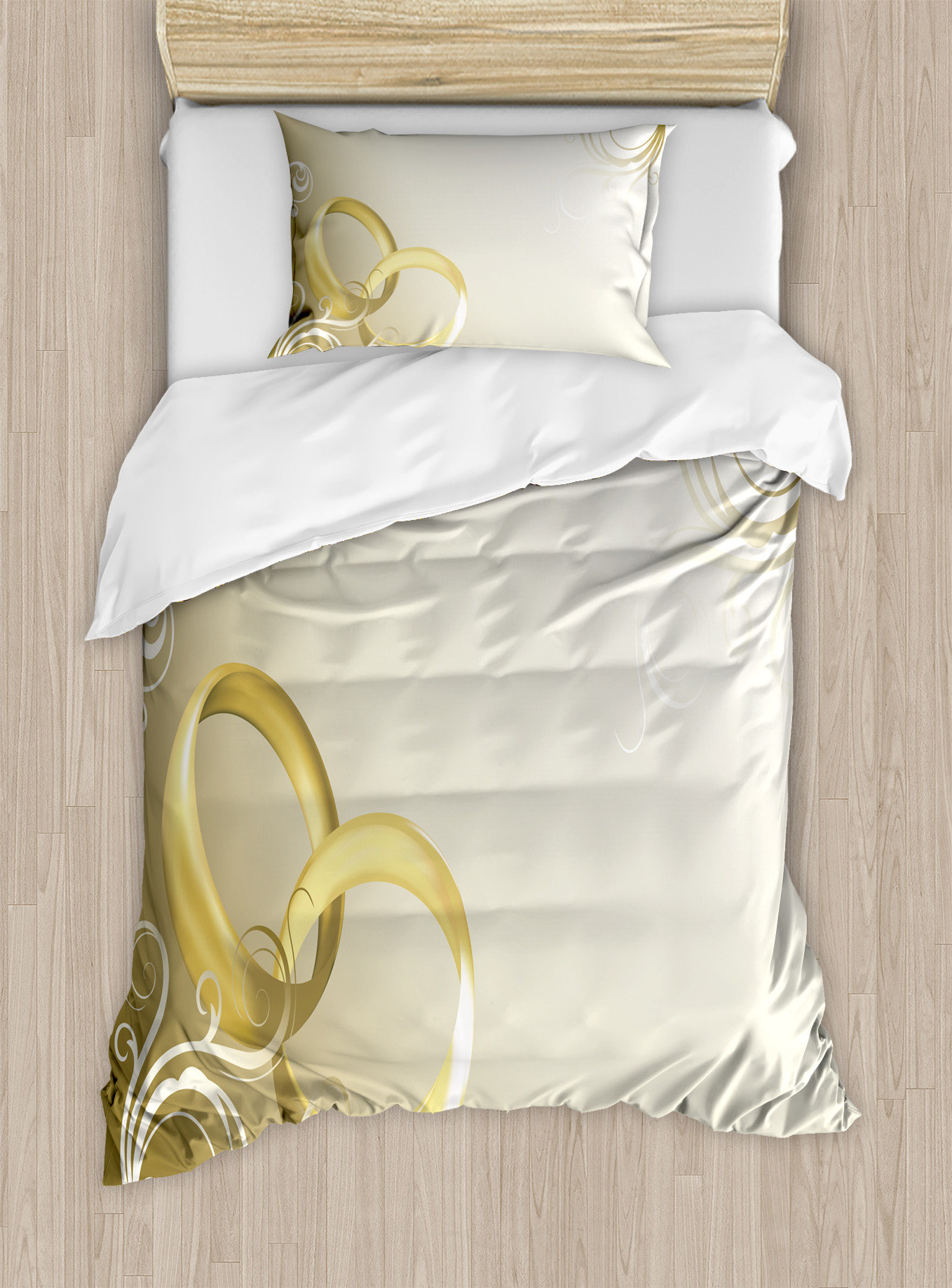 Noemi Grey Double 100% Cotton Duvet Cover And Bedspread Set - 7 Piece Bridal Set