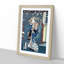 Courtesan with Plum Blossoms by Toyohara Kunichika - Picture Frame Painting Print-55621208-55621207