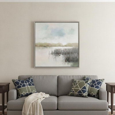 Dawn Glow Silver Floater Frame Print Wall Art