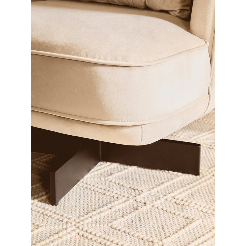 Velvet Swivel Club Chair