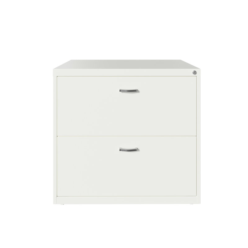 30'' Wide 2 -Drawer Steel File Cabinet, White