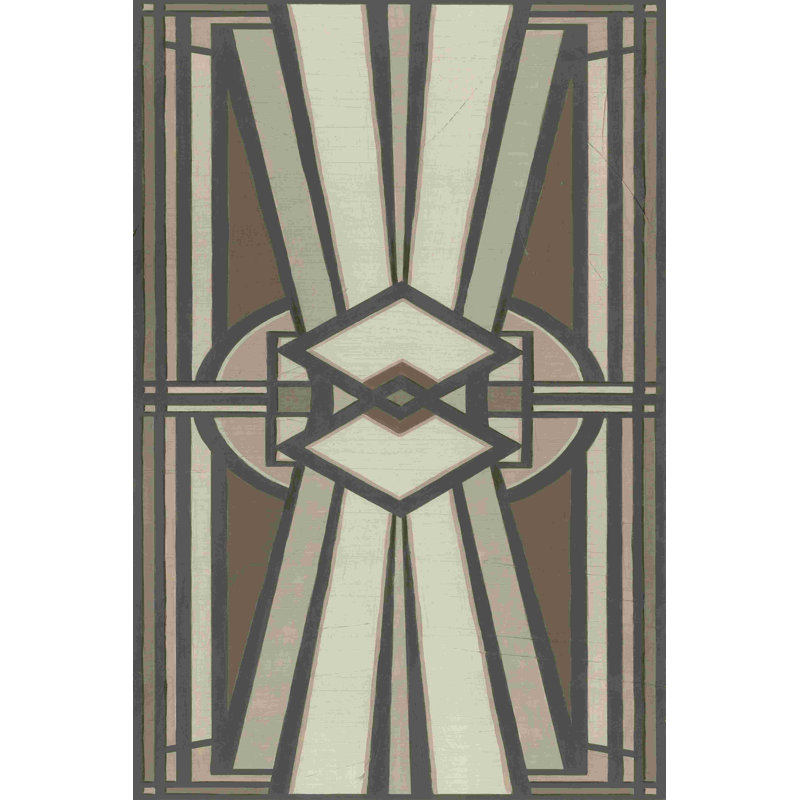 " Neutral Deco Panel I " by June Erica Vess, 30" H x 20" W  