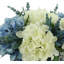 Faux Hydrangea & Heather Centerpiece in Chinoiserie