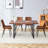 Rectangular Pedestal Dining Table Set-1957437704