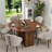 Round Drop Leaf Folding Dining Table,Space-Saving Convertible Dinner Table, Modern Multifunctional Collapsible Table for Small Spaces, Apartments