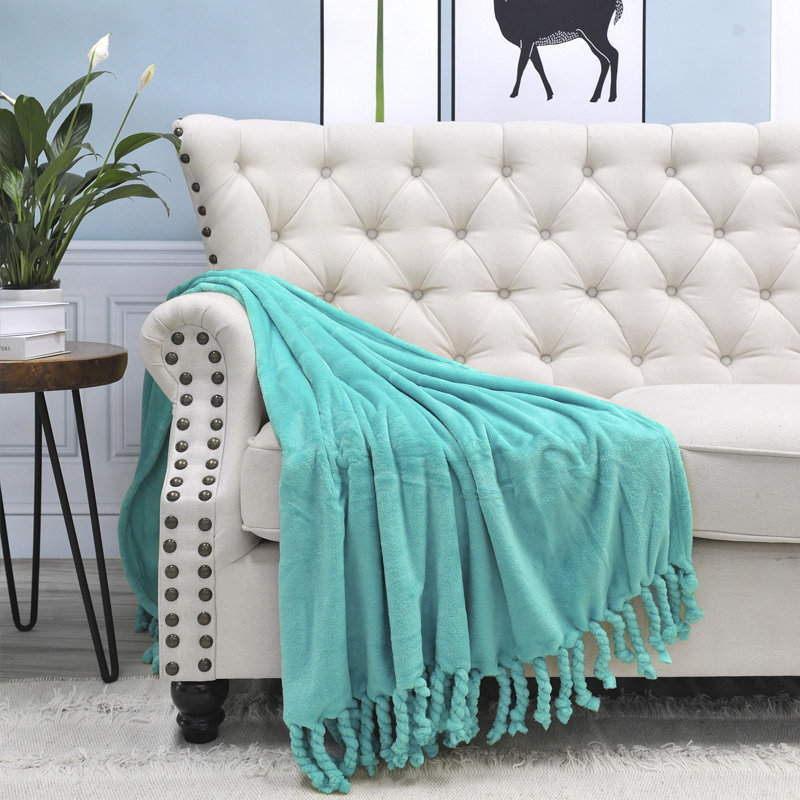 Throw Blanket, Baltic Blue, 127cm x 152.4cm
