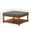 Repose-pieds carré capitonné avec tablette de rangement-2130859665-2130859666