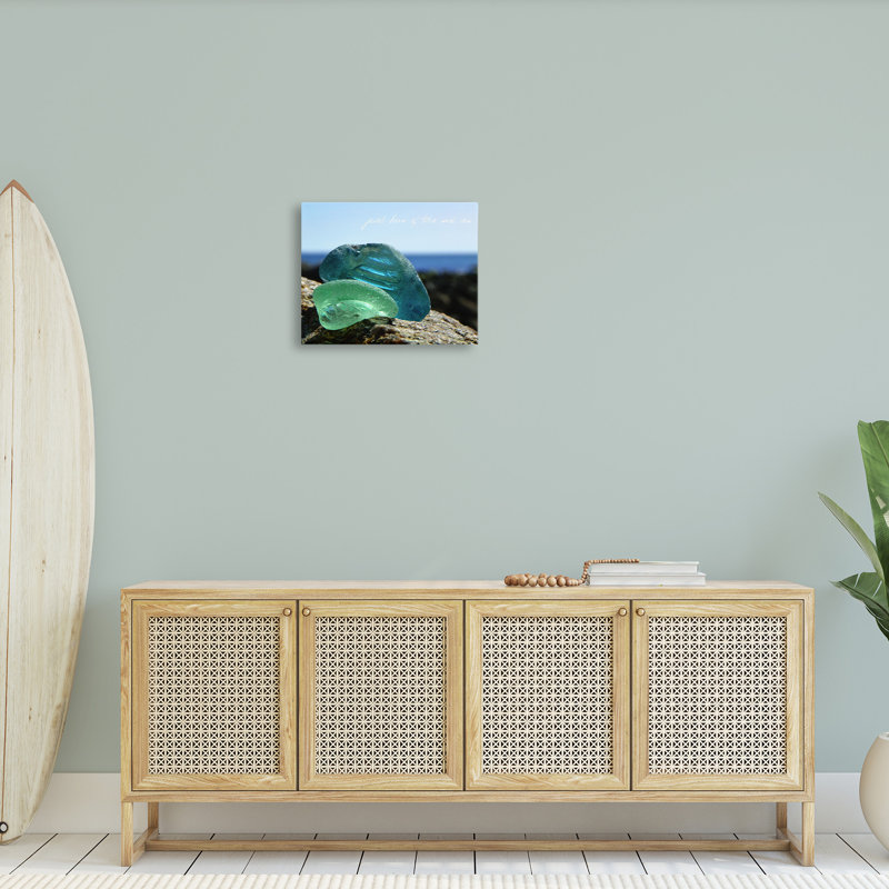 "Sea Glass Photographie Expression" par Graffitee Studios sur toile, H 16 po x l 20 po