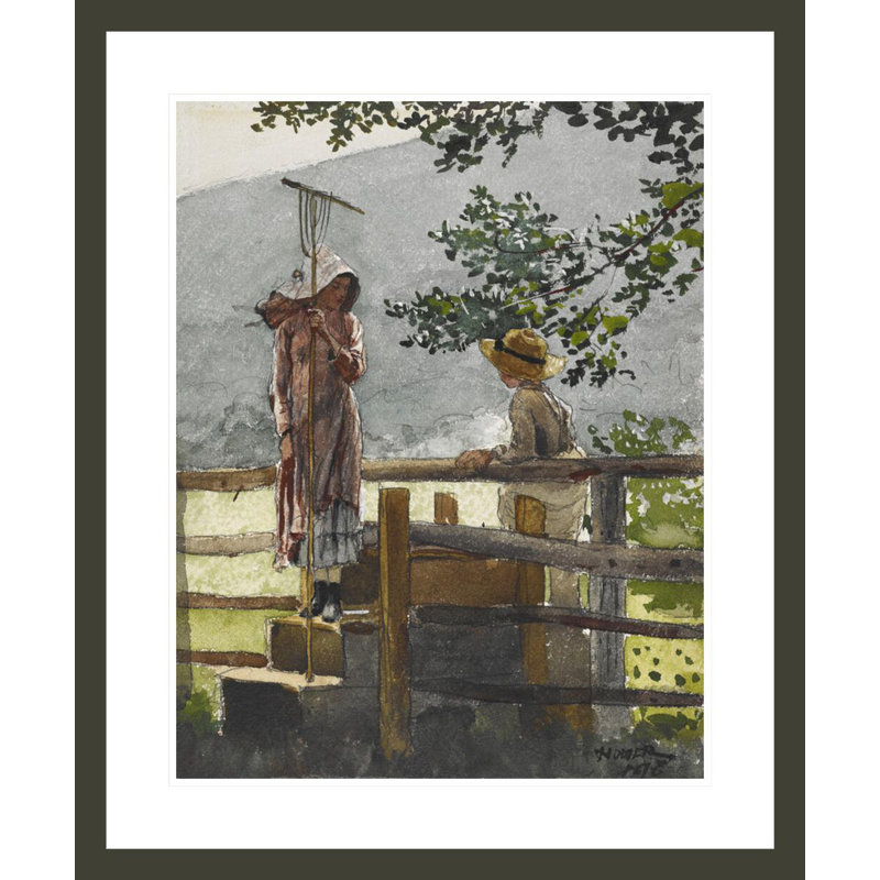 Spring by Winslow Homer -Framed Giclee Print, 28.33" H x 23.5" W