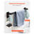 Matte Black Bathroom Hardware Set - 5-Piece Stainless Steel Accessories with Towel Bar, Toilet Paper Holder & Robe Hooks