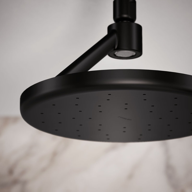 Flood Adjustable Shower Head, Matte Black