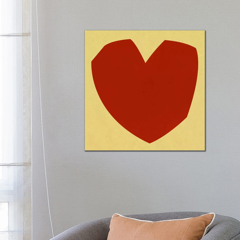 Modern Art- Cut-out Love - Wrapped Canvas Print, 66.04 cm H x 66.04 cm W x 1.91 cm D