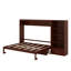 Queen Size Murphy Bed With Height Adjustable Storage Compartments And Shelf, Wall Bed Frame With 1 Drawer, Multifunctional Foldable Platform Bed For Small Space-178317380