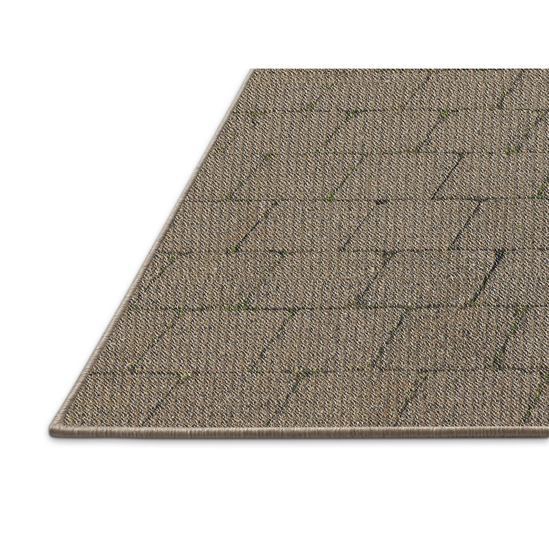 Tapis brun tissé à la machine, Rectangle 2 pi x 3 pi