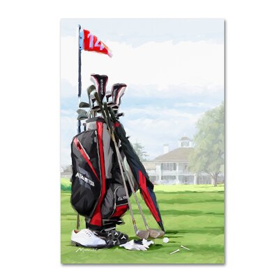 Golfbag' Print on Canvas -  Trademark Fine Art, ALI8985-C1219GG
