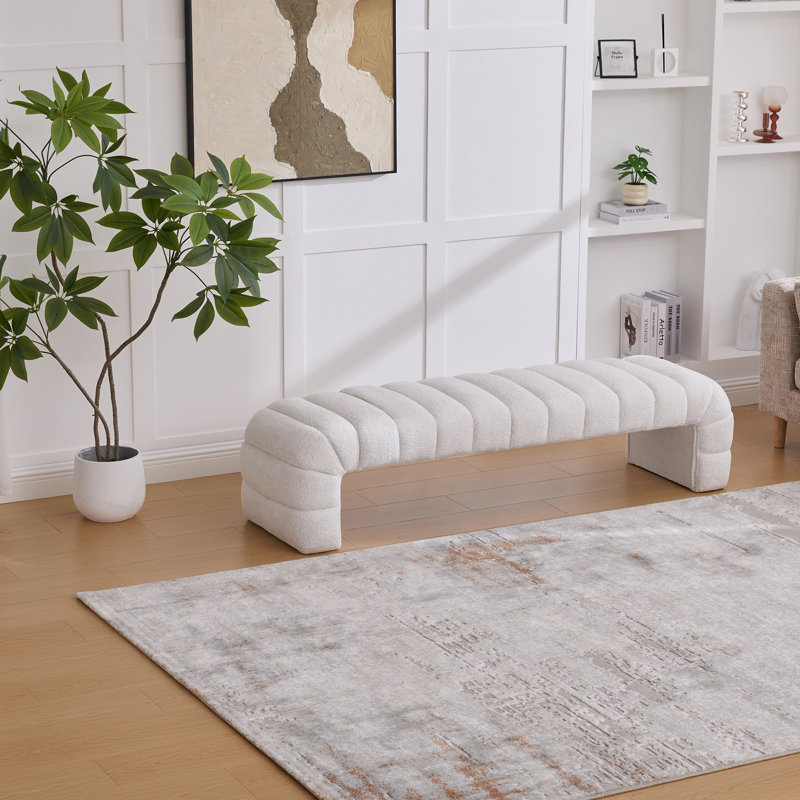 Banc avec revêtement, Ivoire ivoire