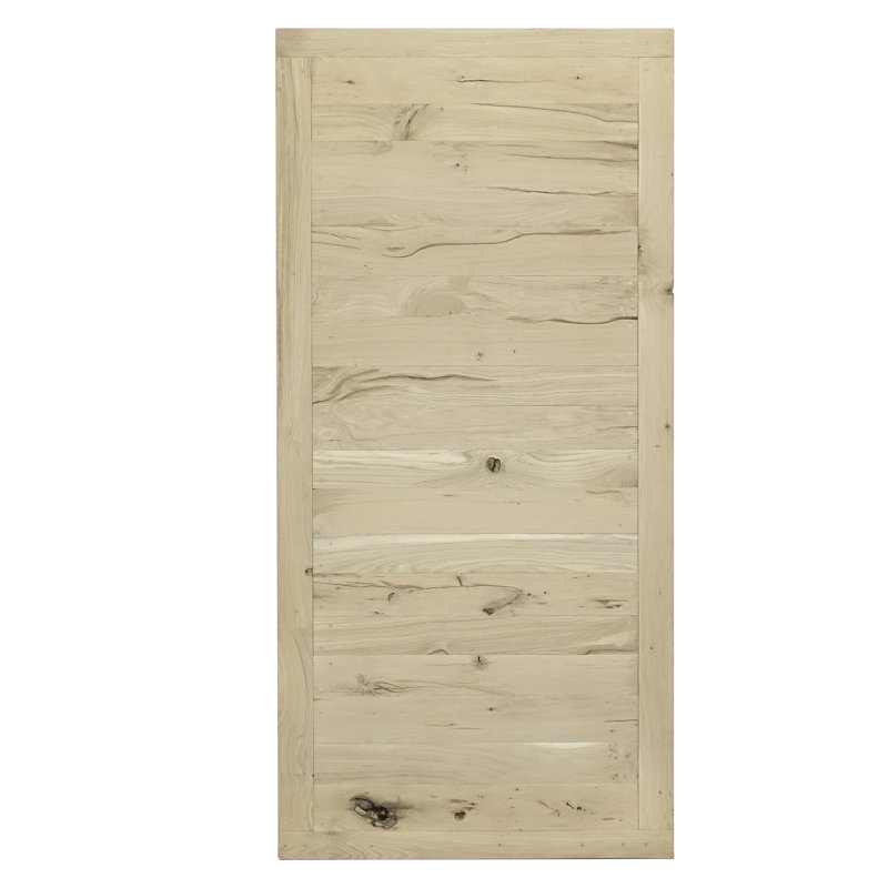 Pinache Solid Oak Barn Door, Untreated Wood