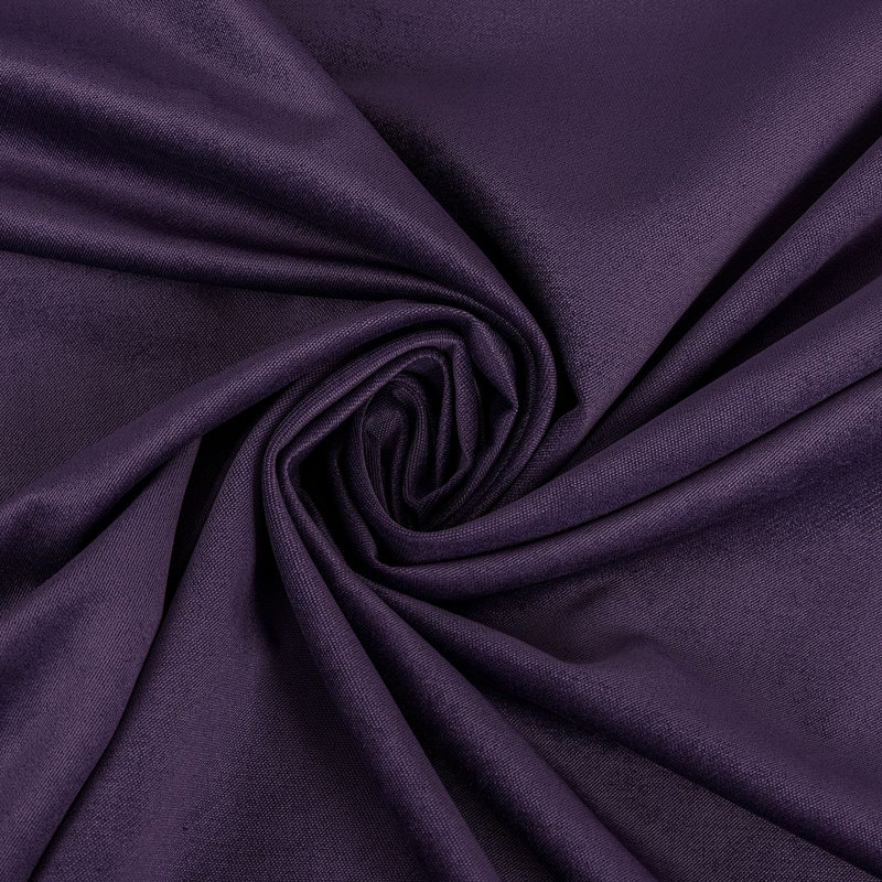 Luxury Matte Velvet Round Tablecloth, 48 Eggplant