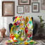 Festive Rainbow Doodles - 1 Piece Premium Sherpa B Throw Blanket-313080001