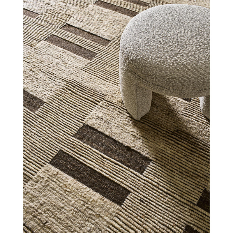 Folklore Hand Knotted Area Rug, Rectangle 6' x 9'