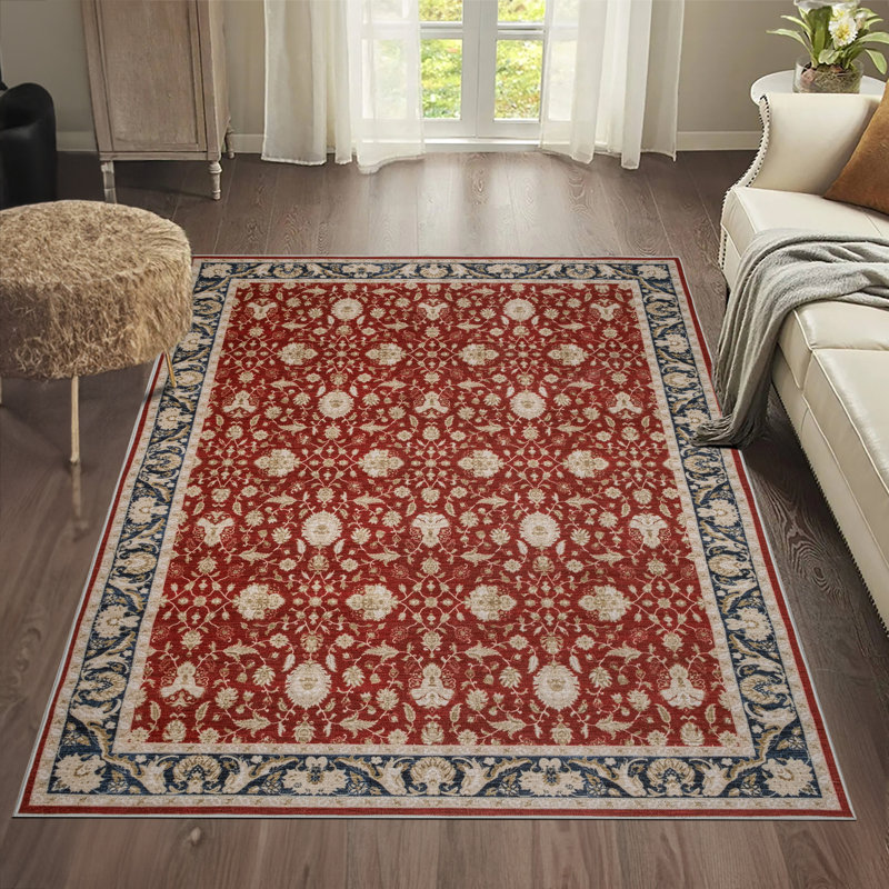 Tapis rectangulaire avec foyer antidérapant, Rectangle 2 pi x 3 pi